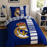 Real Madrid bedding set cotton + 70x90 cm niebieski REB80207BL