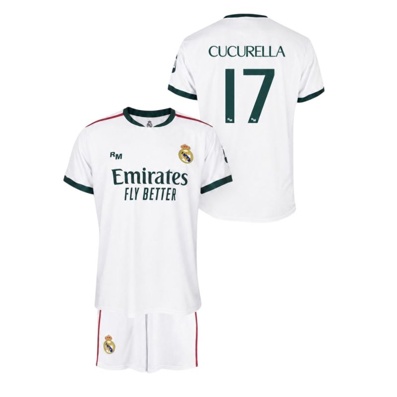 Real Madrid Cucurella Football Kit and Shorts Box gyerek futball mez