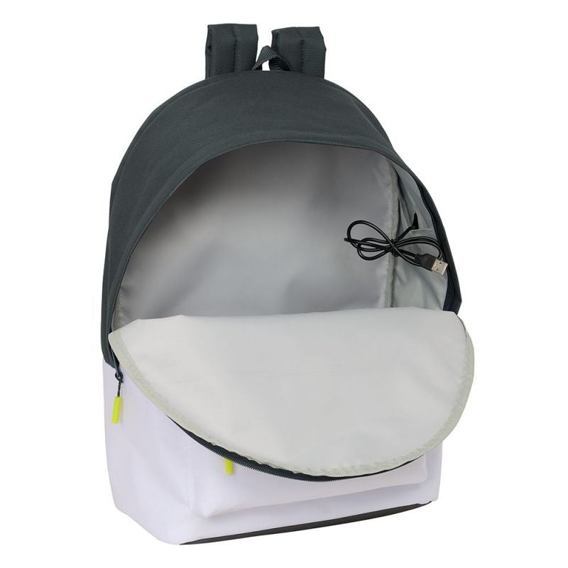 Inny Real Madrid sports with USB and laptop compartment double Hátizsák 612554820