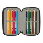 Real Madrid pencil case with equipment triple filled pencil case 37 pcs biały 412654857