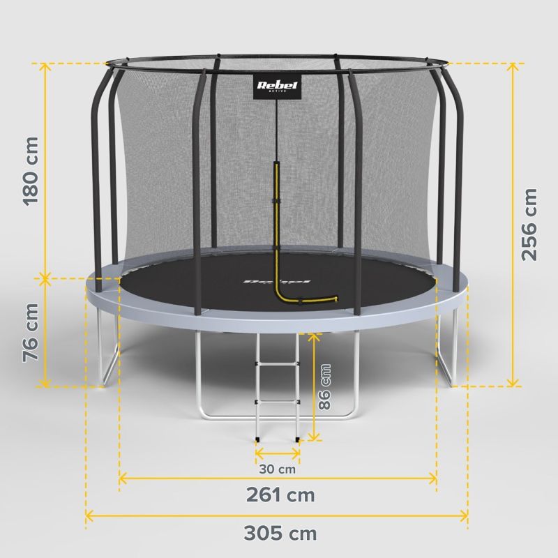 Rebel ACTIVE Trampoline Pro 10ft/305cm RBA-8002