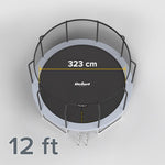 Rebel ACTIVE Trampoline Pro 12ft/366cm, Net, Ladder RBA-8003