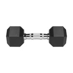Rebel Rubber-coated cast iron dumbbells HEX 2x6 kg ACTIVE edzőfelszerelés RBA-2325-06