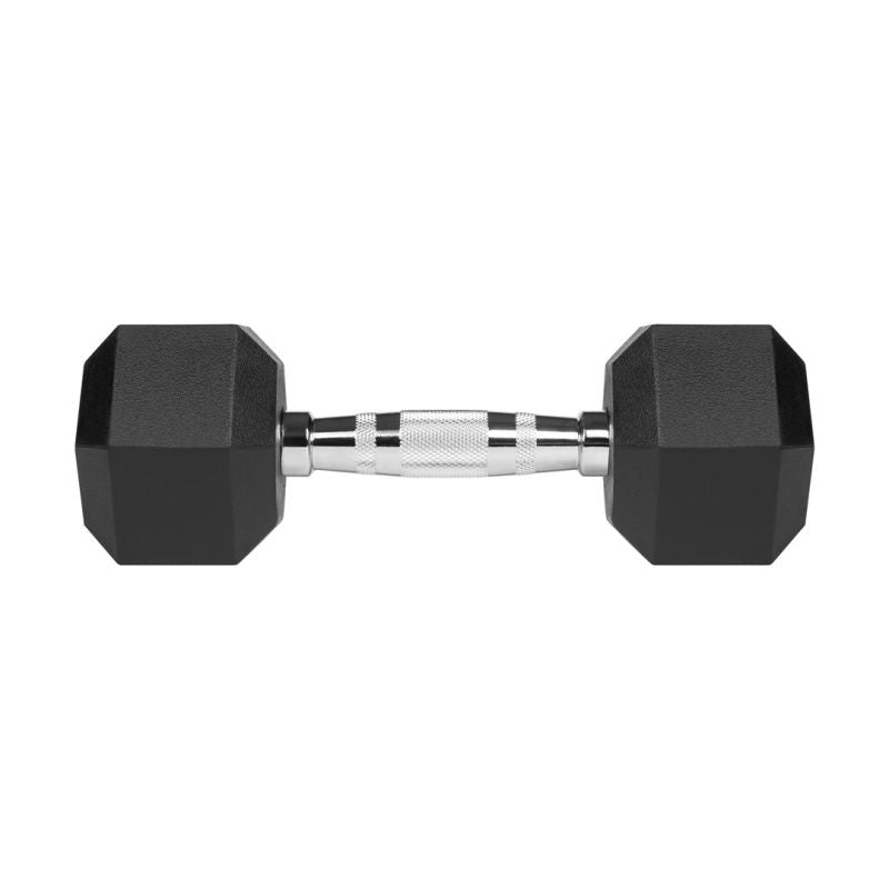 Rebel Rubber-Coated HEX Cast Iron Dumbbells 2 x 5 kg ACTIVE edzőfelszerelés RBA-2325-05
