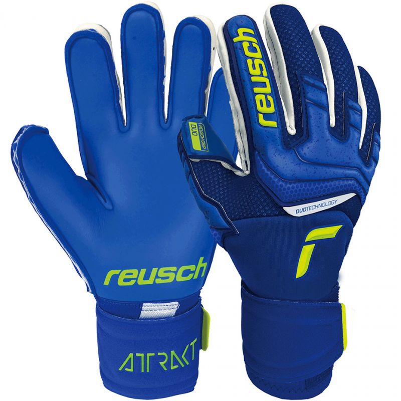 Reusch Attrakt Duo M 5170055 4949 goalkeeper gloves kék kapuskesztyű 51700554949