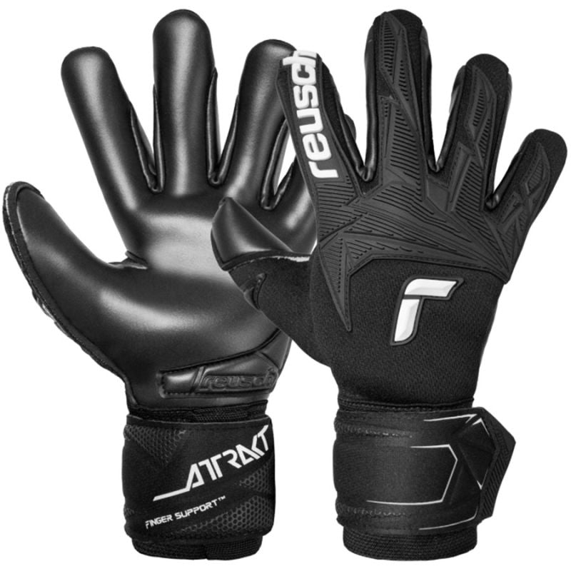 Reusch Attrakt Freegel Infinity Finger Support gloves fekete kapuskesztyű 56707307700