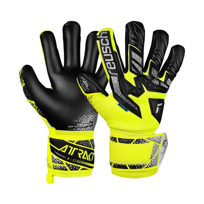 Reusch Attrakt Freegel Silver Jr Goalkeeper gyerek 55722352025 Kapuskesztyű