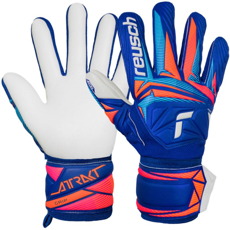 Reusch Attrakt Grip goalkeeper gloves blue kék kapuskesztyű 56708154126