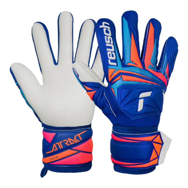 Reusch Attrakt Grip Junior Blue 5672815-4126 Children's Goalkeeper Gloves kék kapuskesztyű