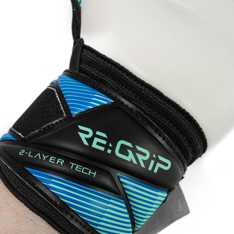 Reusch Attrakt RE:GRIP NC Goalkeeper Gloves Black-Blue 5670535 kék 56705357272 Kapuskesztyű