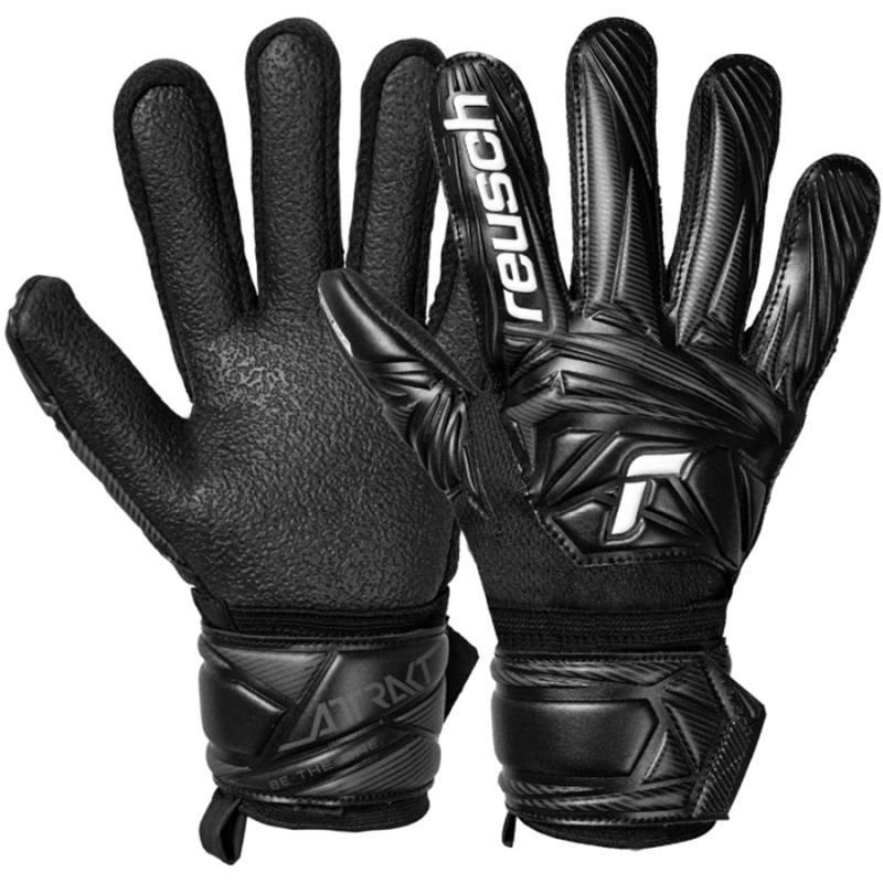 Reusch Attrakt Resist Junior Gloves 56 72 615 fekete gyerek kapuskesztyű