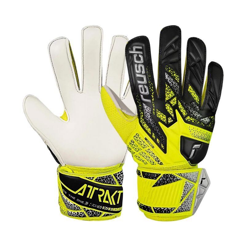 Reusch Attrakt Solid Jr gyerek 5572515 2014 Goalkeeper Gloves fehér kesztyű 55725152014