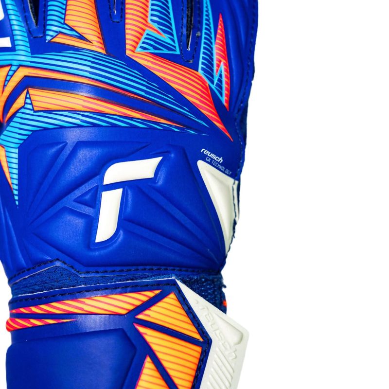 Reusch Attrakt Solid Junior goalkeeper gloves blue kék kapuskesztyű, gyerek 56725154126