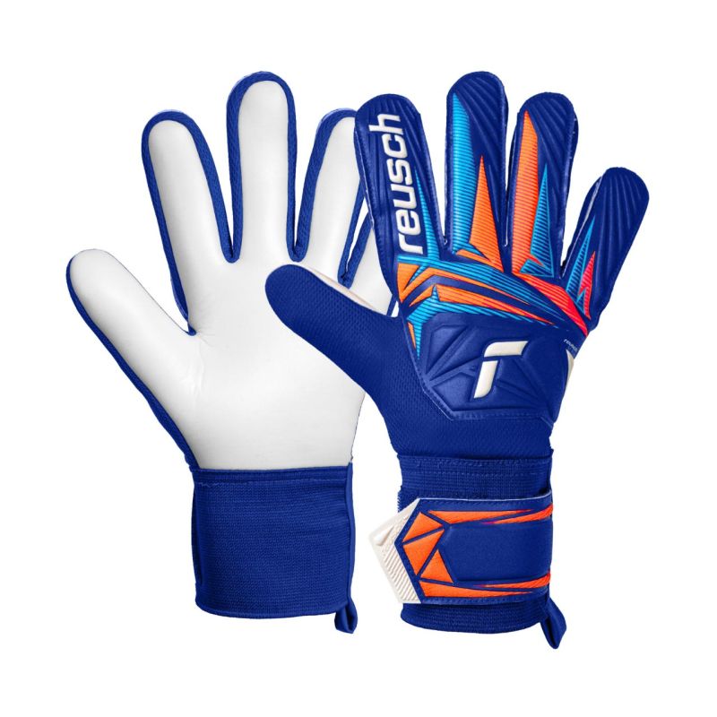 Reusch Attrakt Starter Solid Goalkeeper Gloves 5670514 kék kapuskesztyű