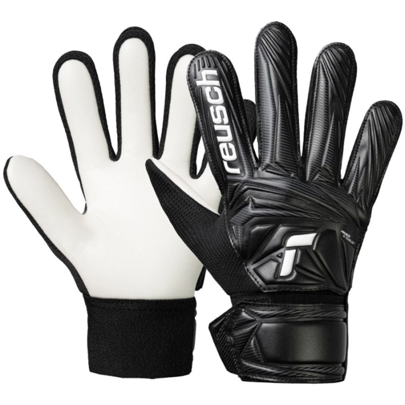Reusch Attrakt Starter Solid Junior Gloves 56 72 514 fekete gyerek kapuskesztyű