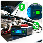 Roces Microprocessor car battery charger 10A 6-150 Ah 2-24 V WUBER sípcsontvédő