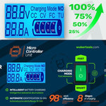 Roces Microprocessor car battery charger 10A 6-150 Ah 2-24 V WUBER sípcsontvédő