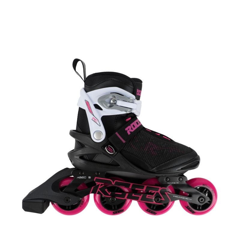 Roces Pic X roller skates black and 400911 rózsaszín görkorcsolya