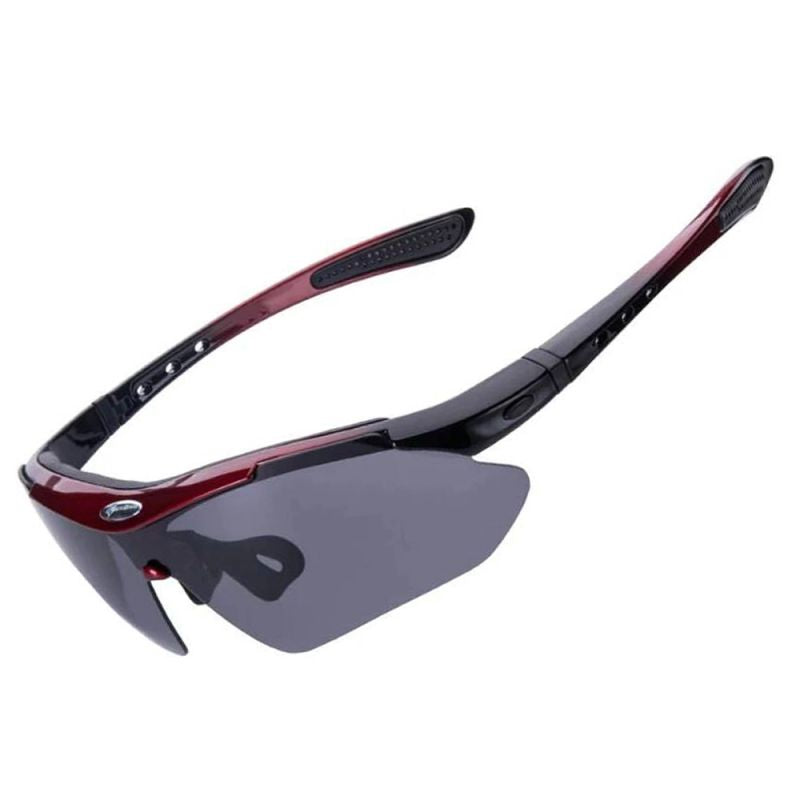 Rockbros 10141 photochromic UV400 cycling glasses - red czerwony napszemüveg