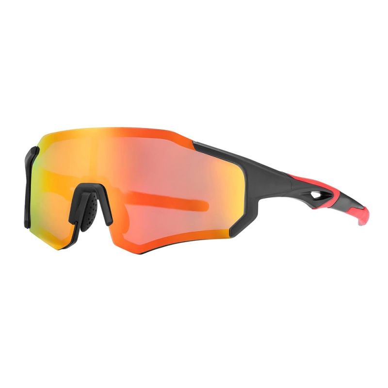 Rockbros 10182 polarizing cycling glasses - red czerwony napszemüveg