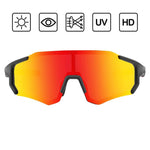 Rockbros 10182 polarizing cycling glasses - red czerwony napszemüveg