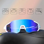 Rockbros 10183 polarizing cycling glasses - blue niebieski napszemüveg