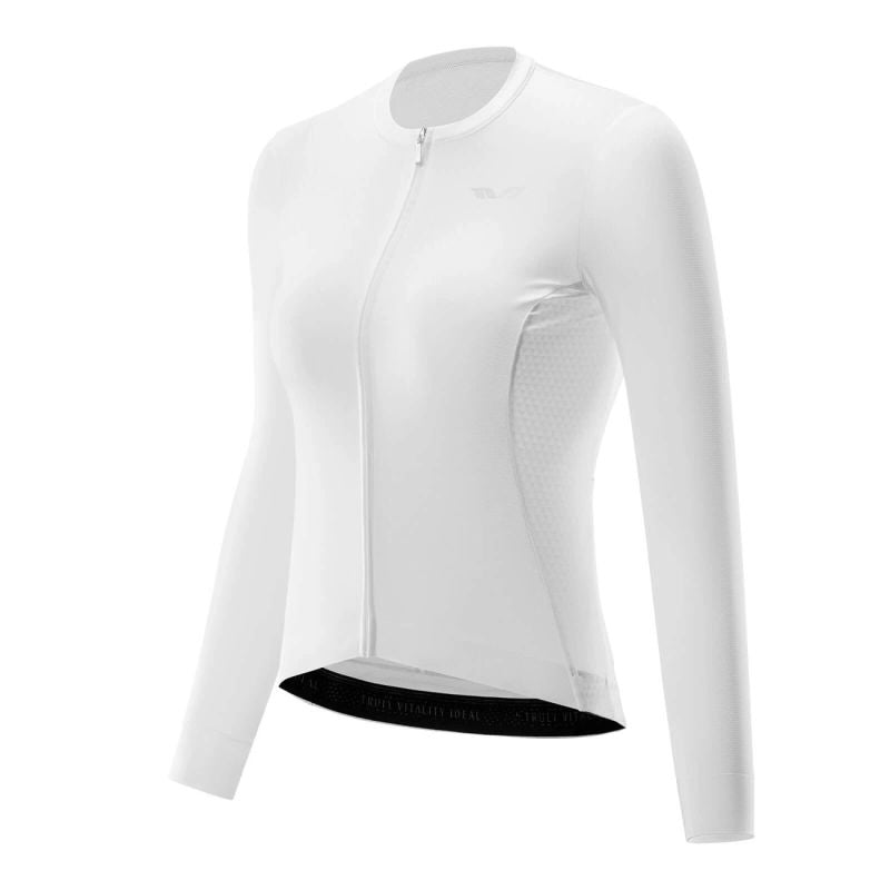 Rockbros 15210006005 TVI Women's Cycling Jersey Long Sleeve L - fehér női kerékpáros póló