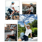 Rockbros 15210007009 TVI S Women's Cycling Jersey - fehér női kerékpáros póló
