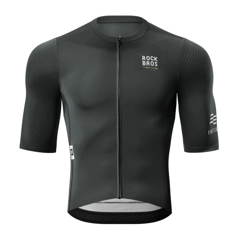 Rockbros 15220032001 ROAD TO SKY men's cycling jersey short sleeve S - fekete férfi kerékpáros póló