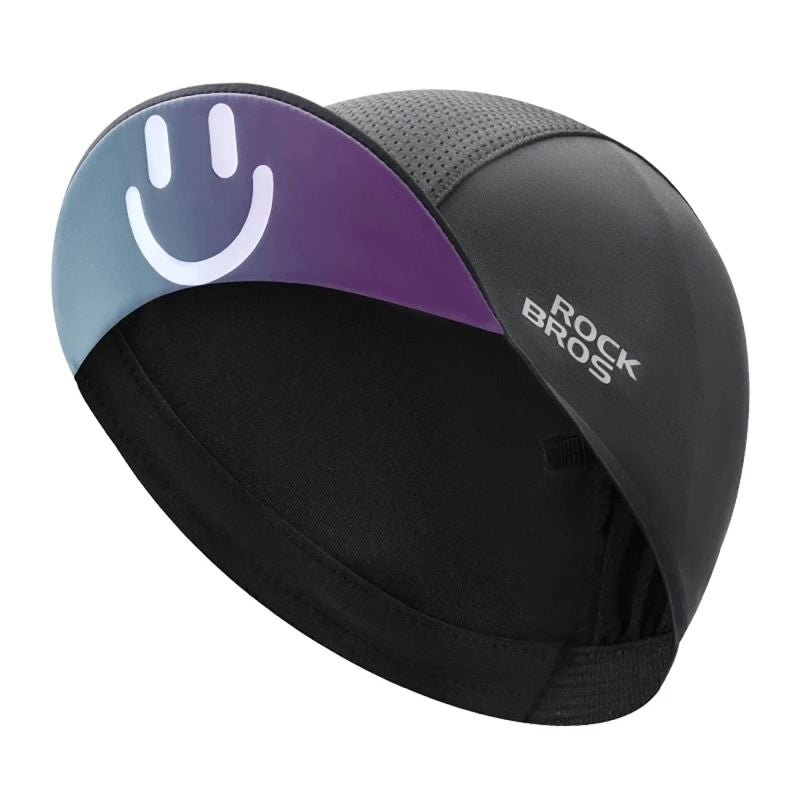 Rockbros 18230005001 cycling cap with peak - fekete kötött sapka