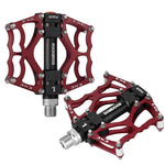Rockbros 2010-12L Aluminum Platform Bicycle Pedals - Red piros