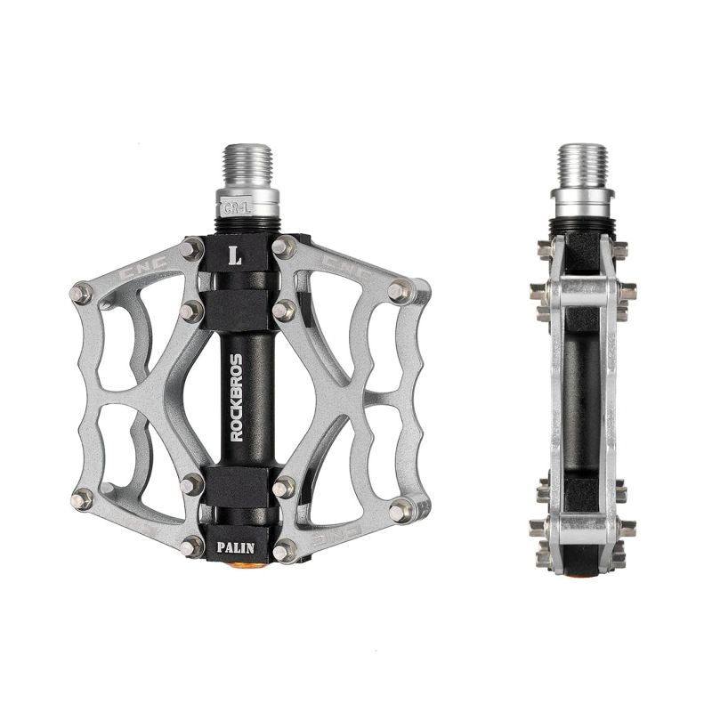Rockbros 2010-12L Aluminum Platform Bicycle Pedals - Silver szürke