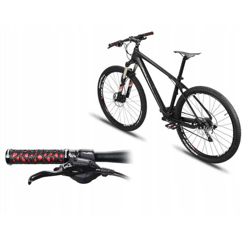 Rockbros 2017-14ARD bicycle grips - black and piros