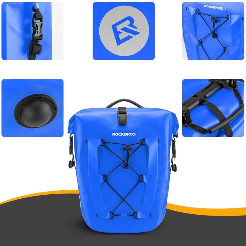 Rockbros 30140022004 Waterproof Bicycle Bag 25-32L - kék