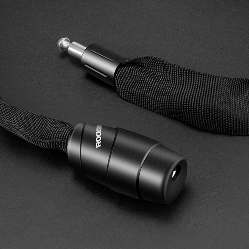 Rockbros 3230002001 bicycle lock with combination and key - black