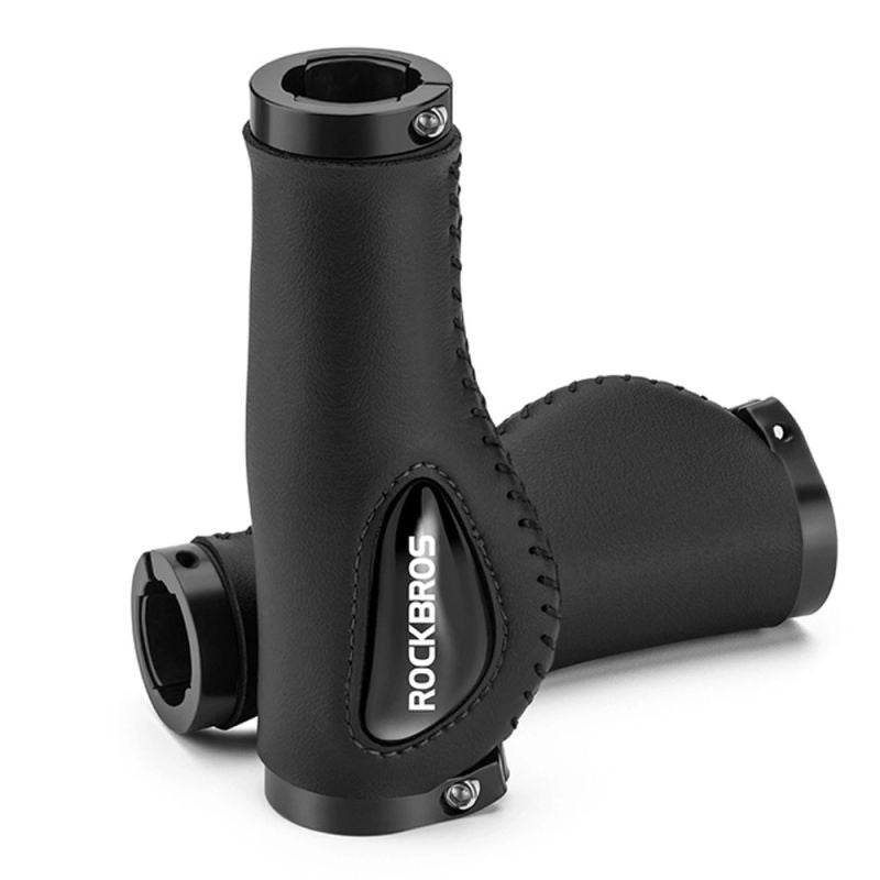 Rockbros 40720001001 Bike Grips Leather - fekete