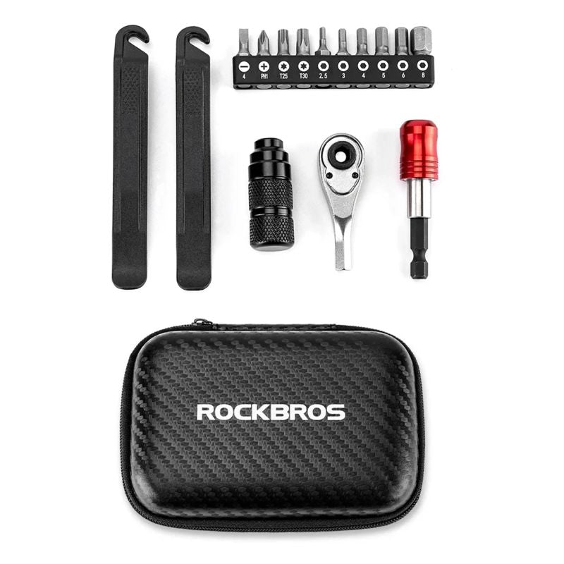 Rockbros 43210049001 bicycle repair kit - black fekete készlet