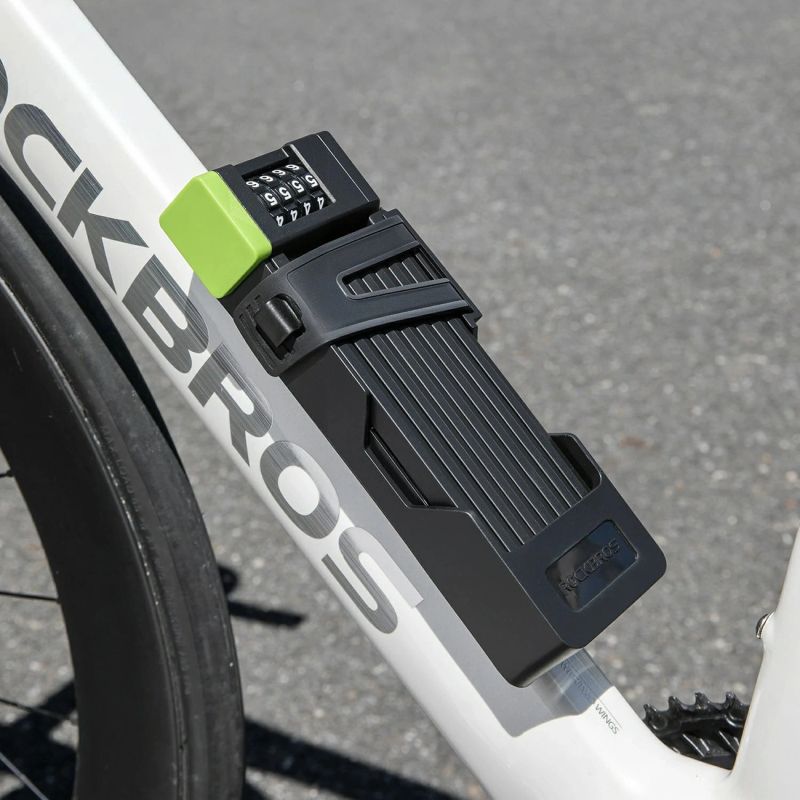 Rockbros 829 Folding Code Bike Lock - Black fekete