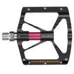 Rockbros Aluminum Reflective Platform Bicycle Pedals - Black fekete