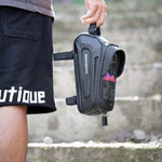 Rockbros B68-1 frame-mounted bicycle bag with phone pocket, 1.7l, fekete