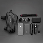 Rockbros B68 Bike Pannier for Frame, Armored, with Phone Pocket and Cover, 1.7L - fekete