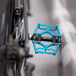 Rockbros bicycle pedal set - blue niebieski készlet