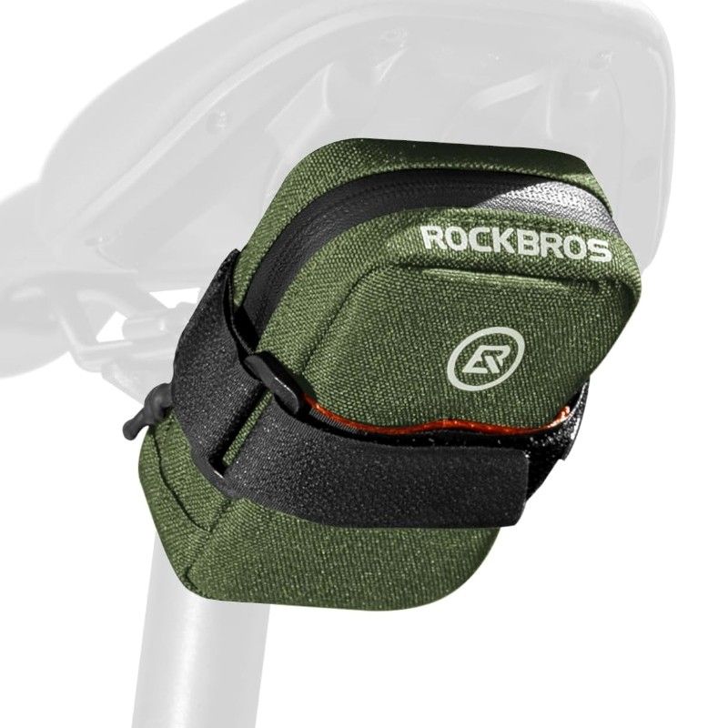 Rockbros bicycle saddle bag green 0.35l