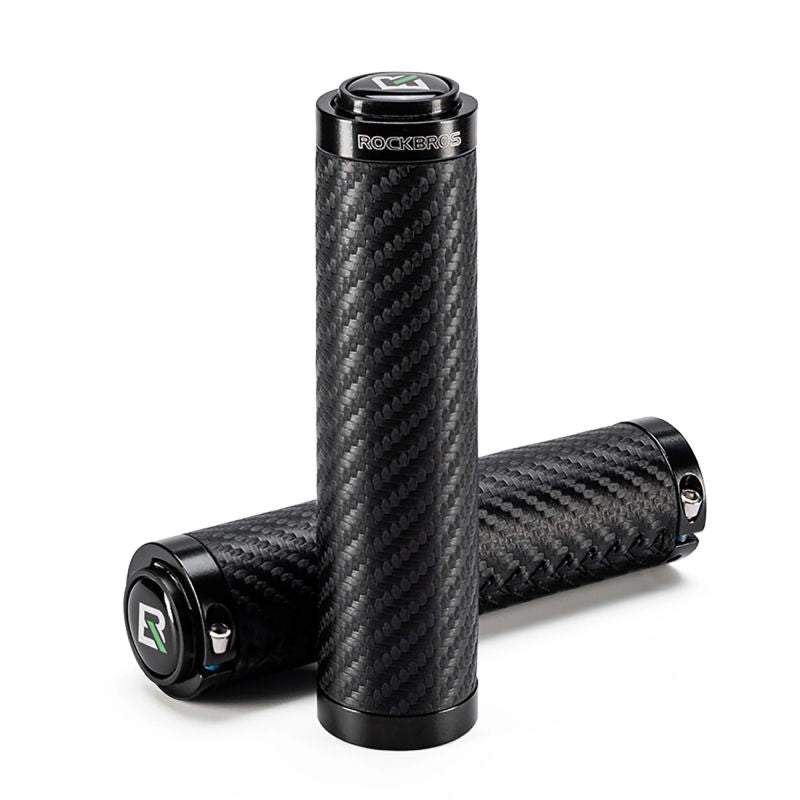 Rockbros Bike Grips Twisted Straight Anti-Slip Grips - Black fekete 8386824307757-189217