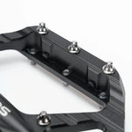 Rockbros C700 Reflective Aluminum Platform Bicycle Pedals - Black fekete
