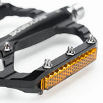 Rockbros C700 Reflective Aluminum Platform Bicycle Pedals - Black fekete