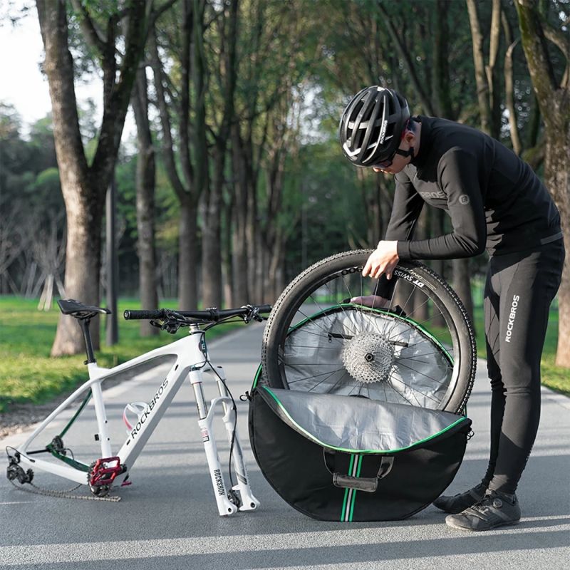 Rockbros D40 transport cover for ø74cm wheel - black fekete takaró