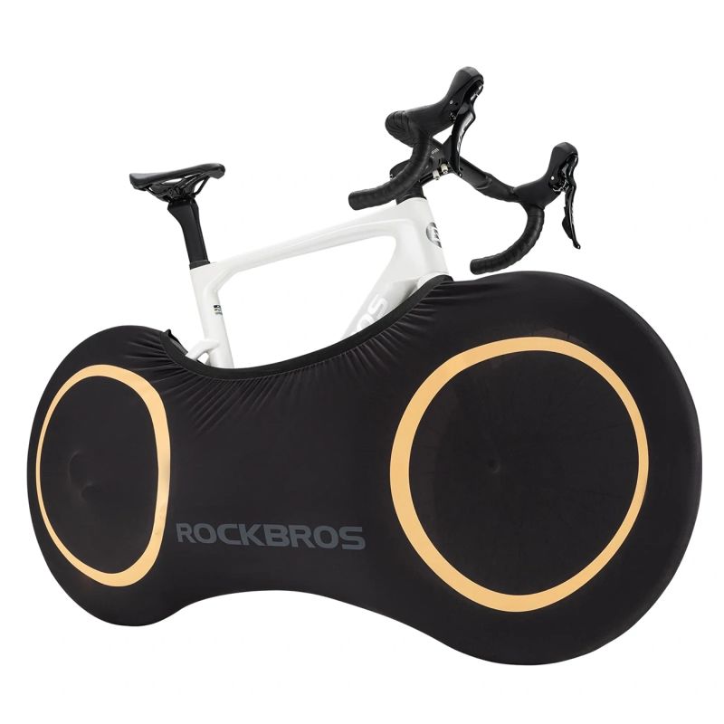 Rockbros D95 Elastic Cover Compatible with 26-29 Inch Gravel, Mountain, City, Road Bikes 700C (71×152 cm) - Black fekete takaró