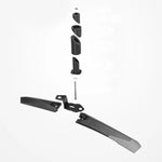 Rockbros DNB-890 Bicycle Fender Set - Black fekete készlet