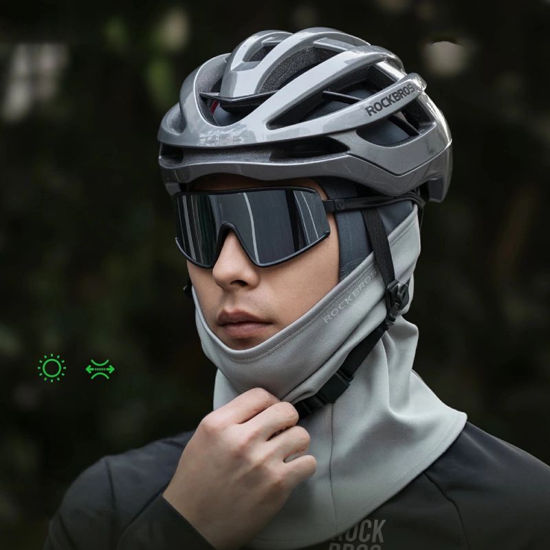 Rockbros Elastic Velvet - Gray szürke balaclava